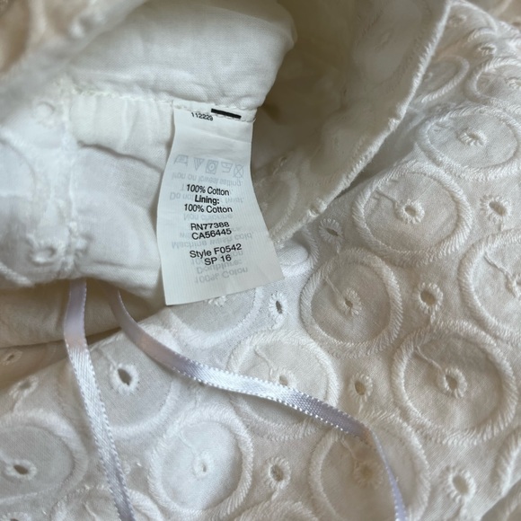 NWT J.Crew white eyelet skirt size 8 - Picture 7 of 7
